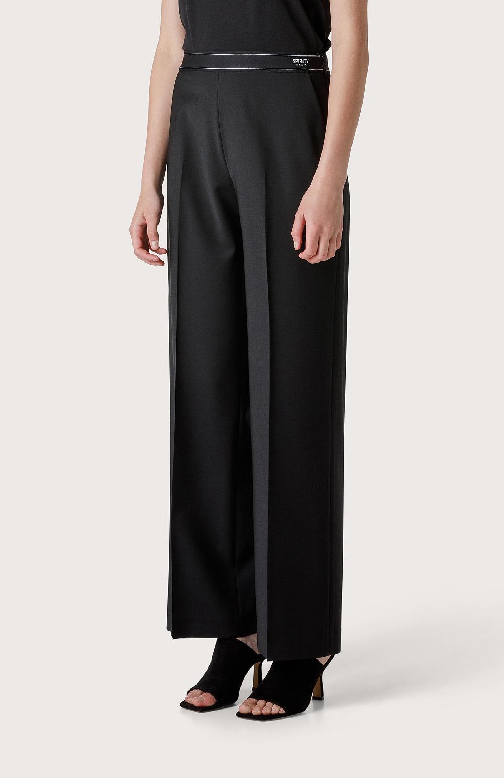 Seventy Pantalone Lungo Con Vita In Gros-grain - Col. Nero