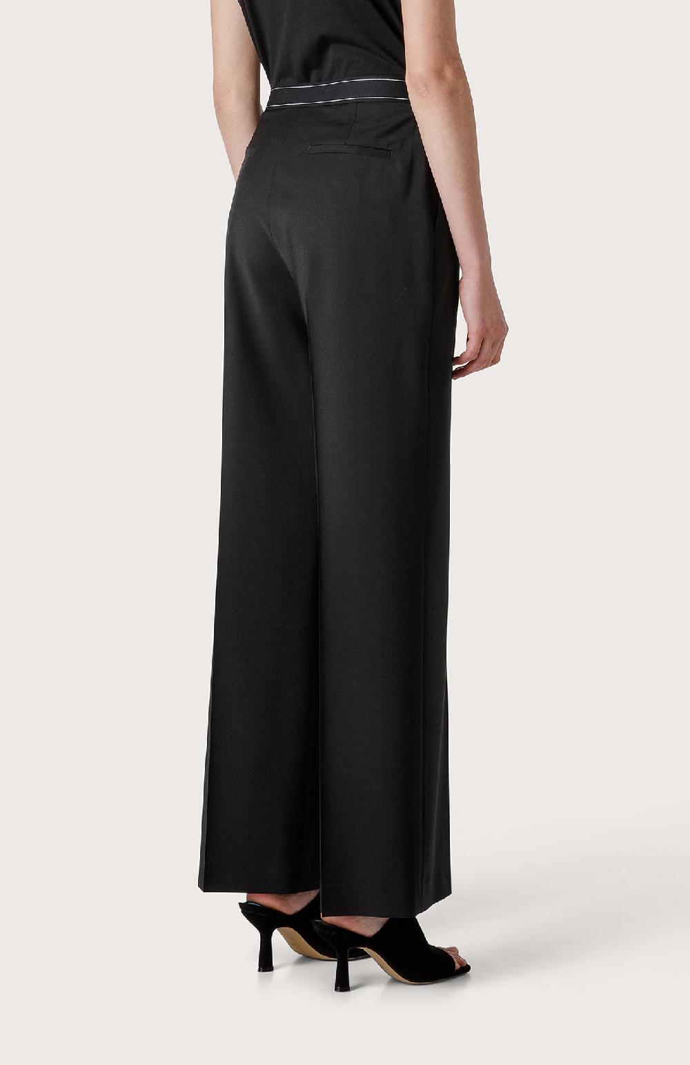 Seventy Pantalone Lungo Con Vita In Gros-grain - Col. Nero