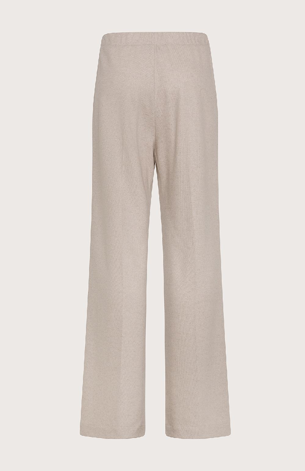 Seventy Pantalone Lungo Relax Fit Elasticato Dietro In Flanella - Col. Grigio