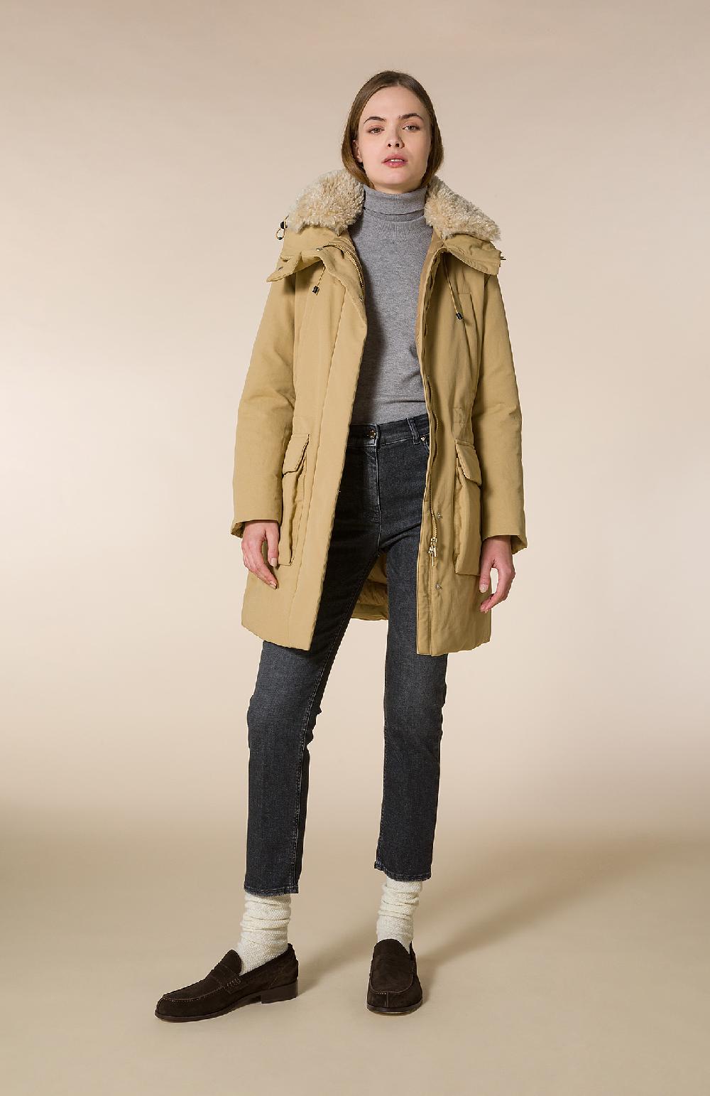 Seventy Parka In Canvas Di Cotone Poliammide - Col. Neutro