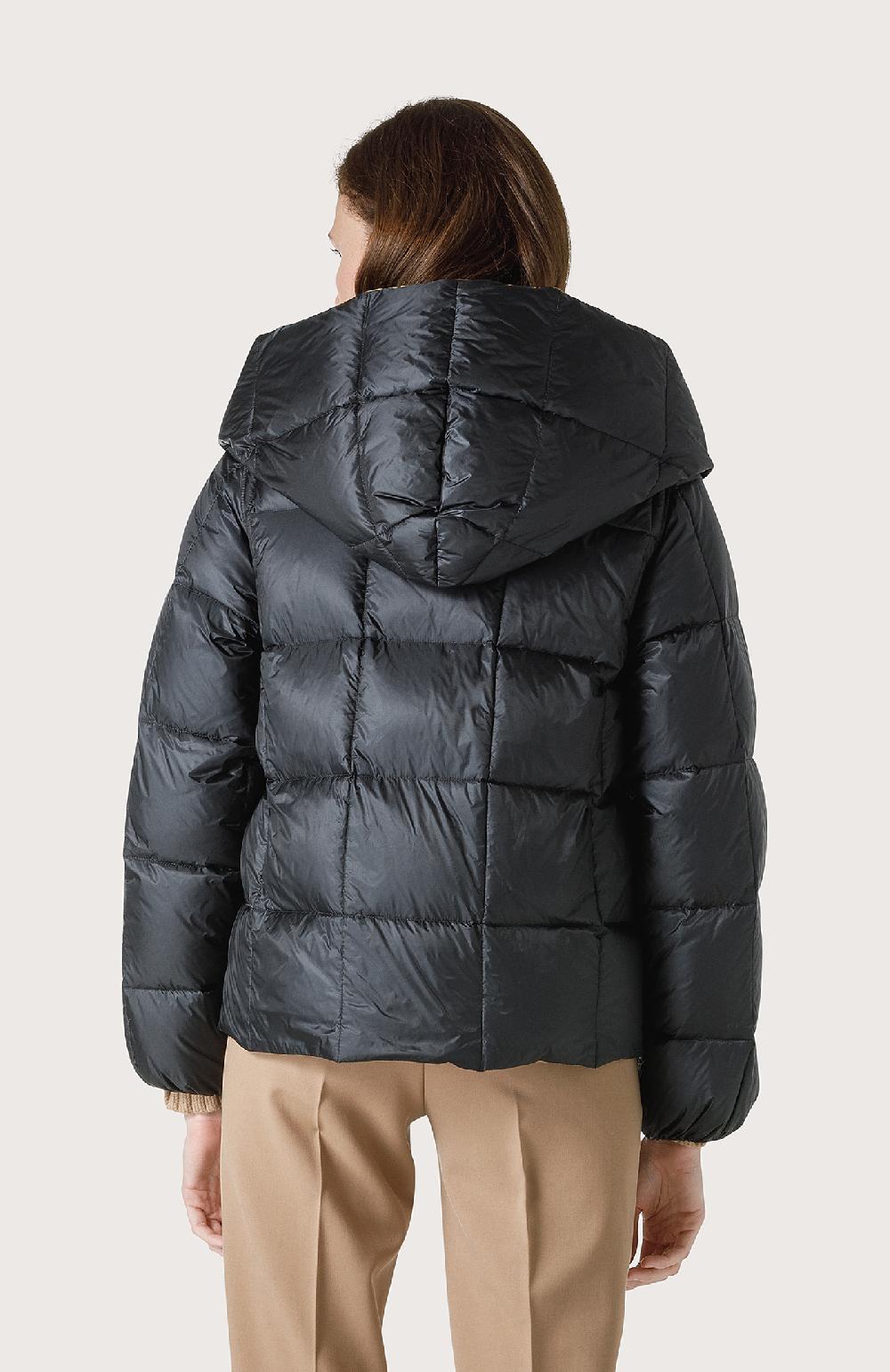 Seventy Piumino Corto Reversibile Con Cappuccio - Col. Nero