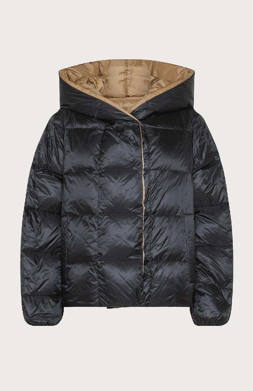 Seventy Piumino corto reversibile con cappuccio - Col. Nero