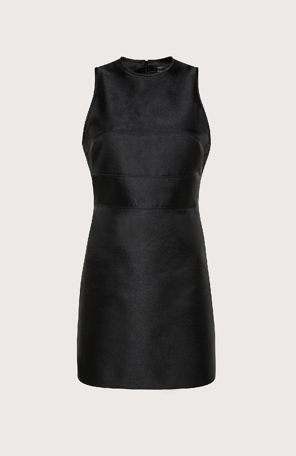 Seventy Abito a tubino in duchesse - Col. Nero