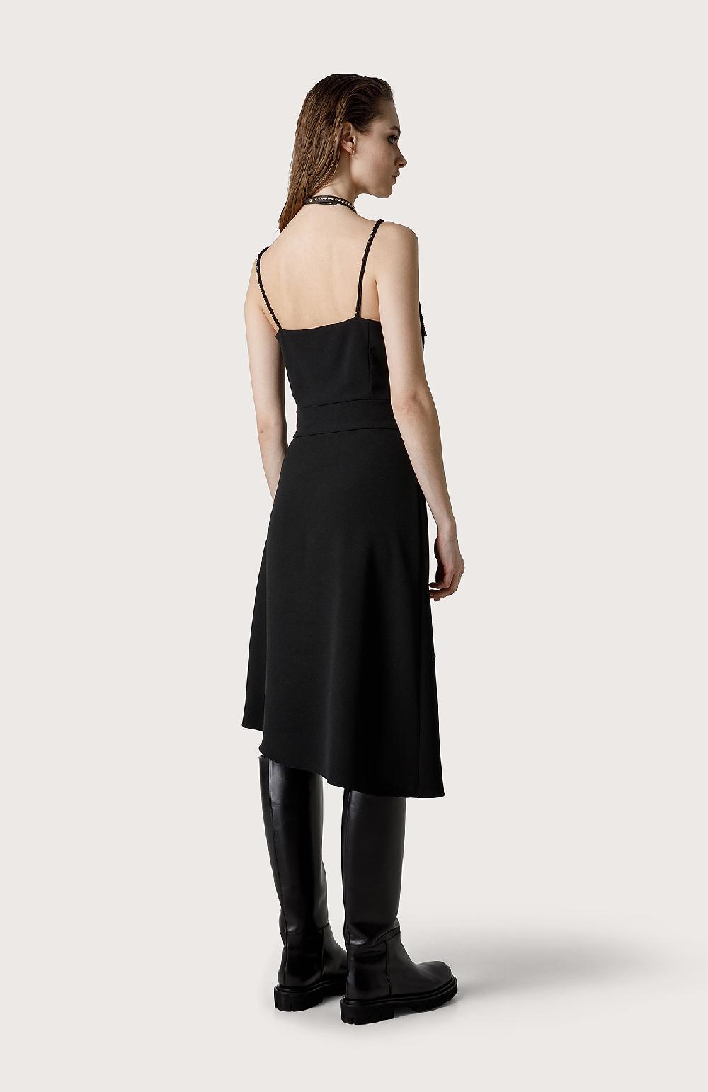 Seventy Abito Asimmetrico In Cady - Col. Nero