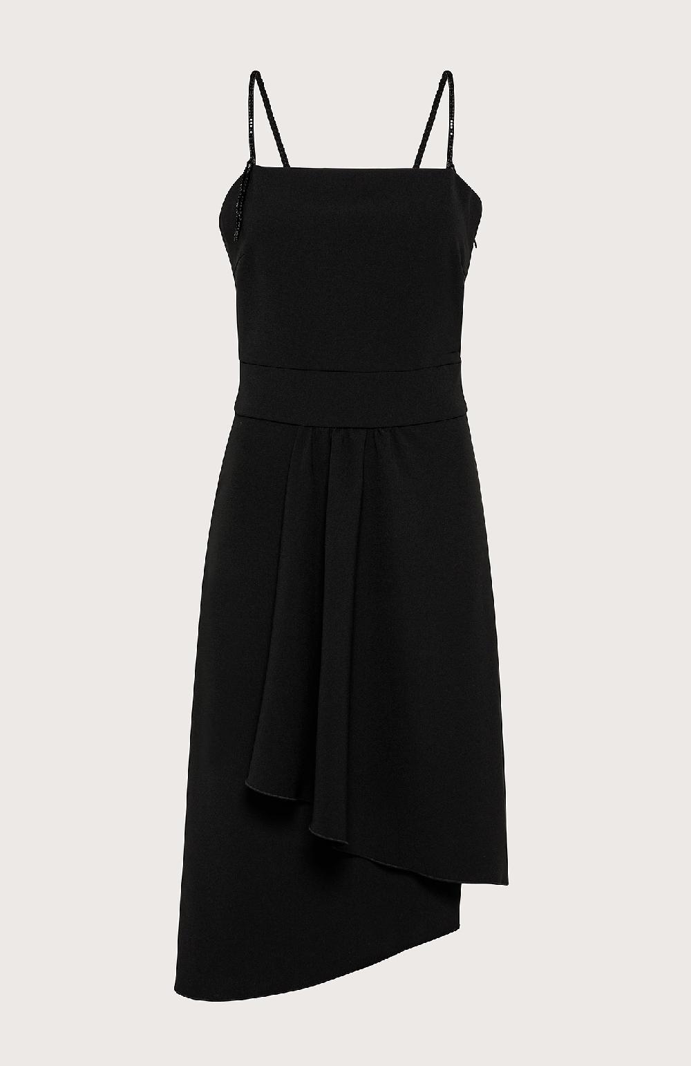 Seventy Abito asimmetrico in cady - Col. Nero