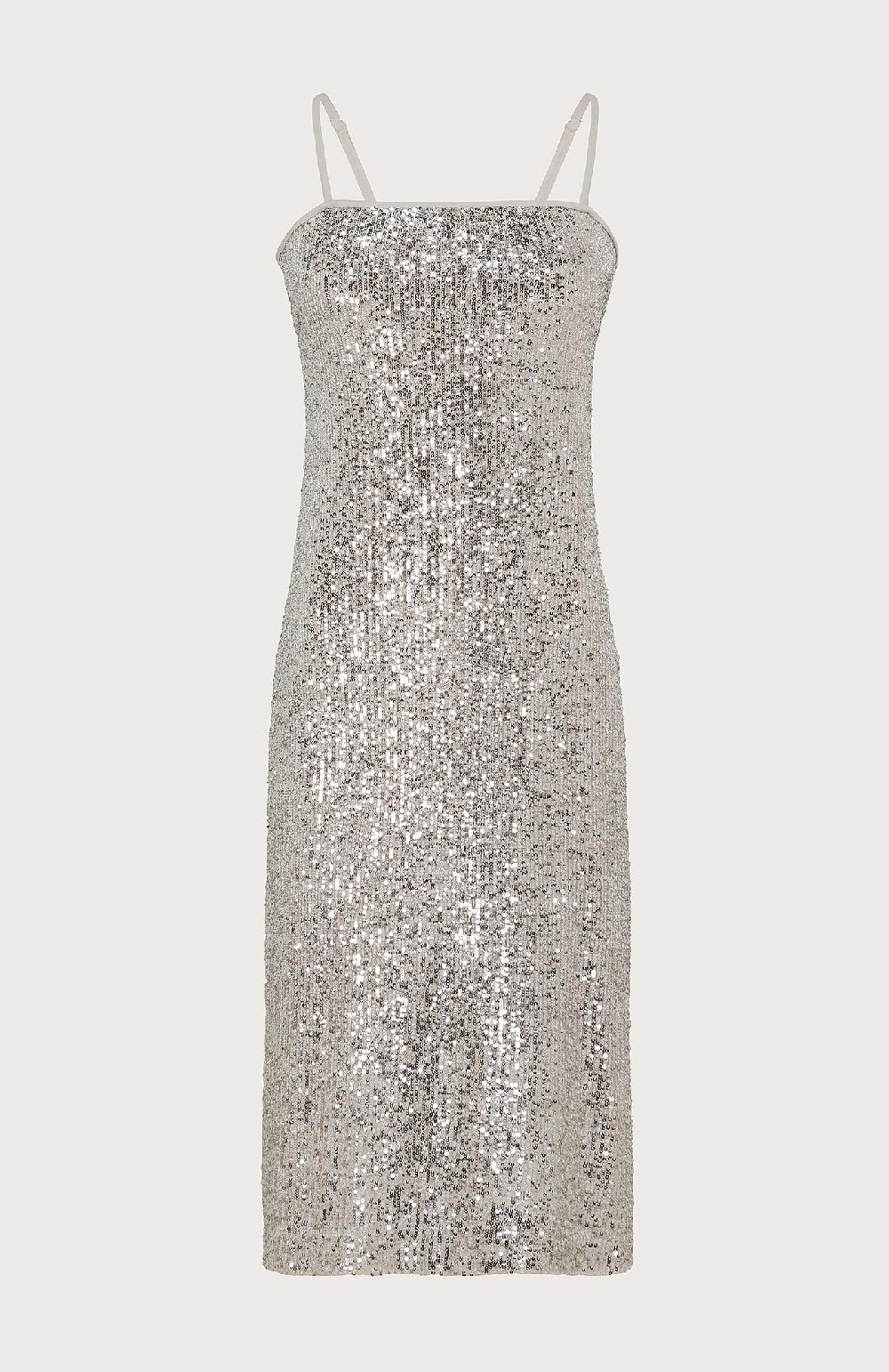 Seventy Abito in tulle con paillette - Col. Neutro