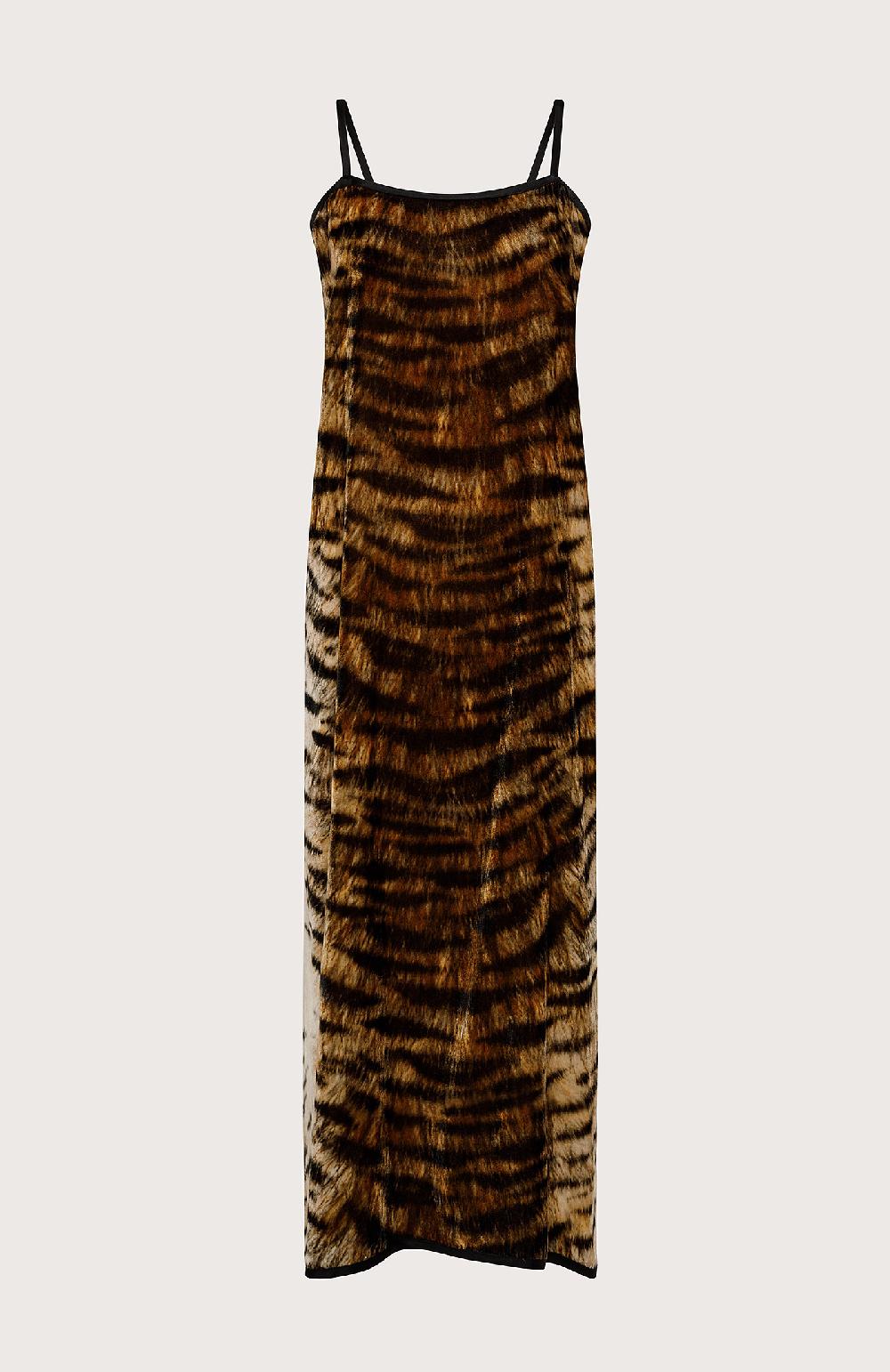 Seventy Abito in velluto animalier - Col. Neutro