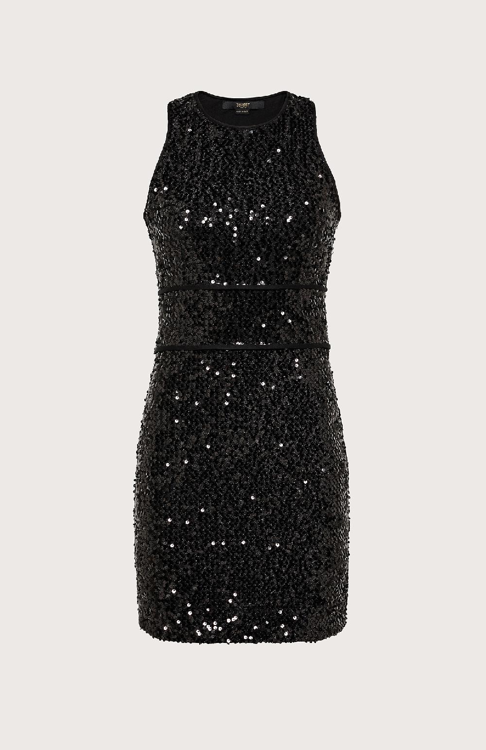 Seventy Abito smanicato con paillette - Col. Nero