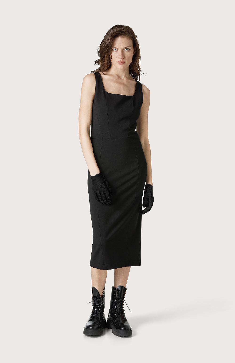 Seventy Abito Tubino Con Scollo Quadrato - Col. Nero