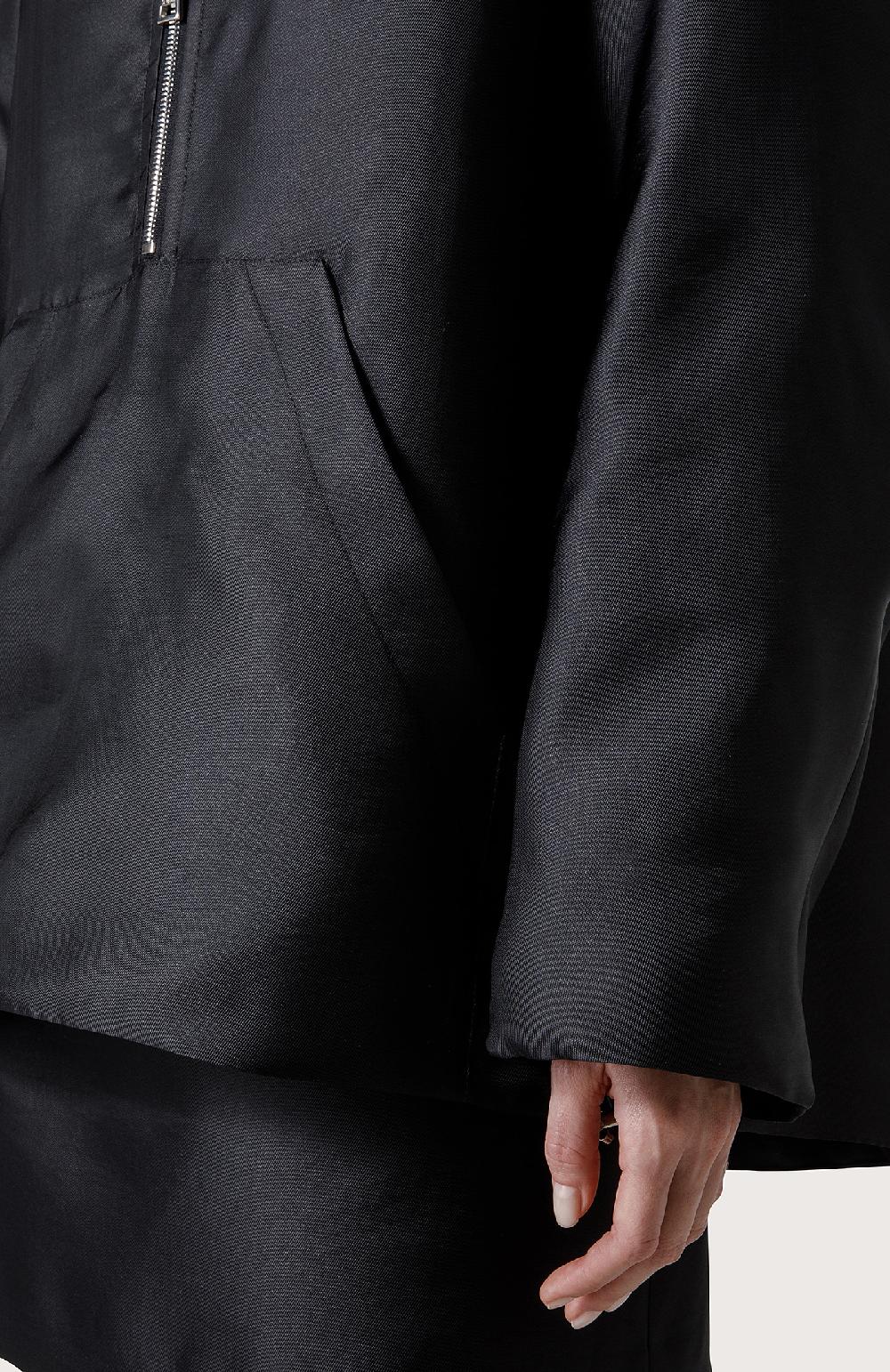 Seventy Anorak In Duchesse - Col. Nero