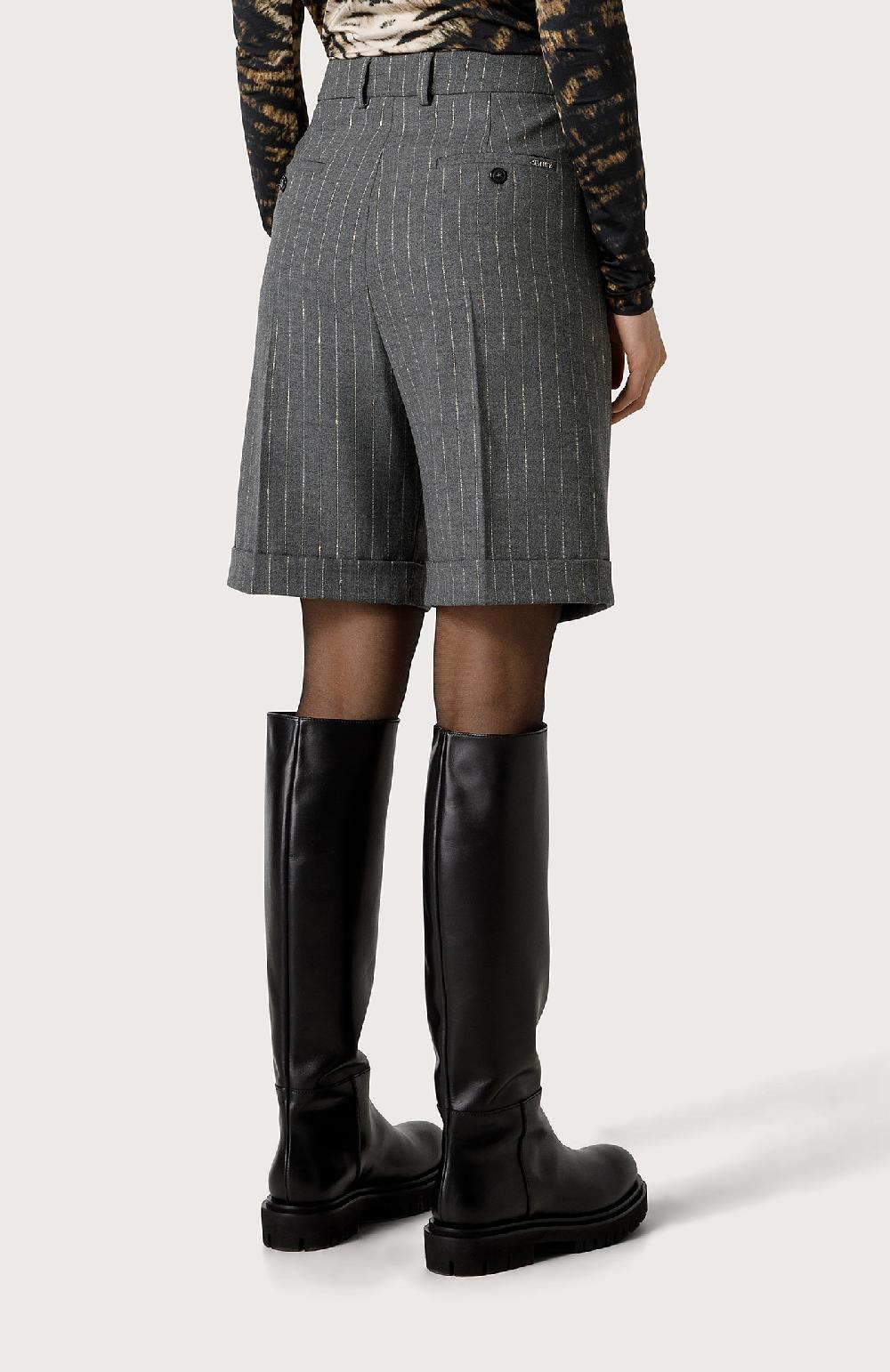 Seventy Bermuda Con Fiammatura In Lurex - Col. Grigio