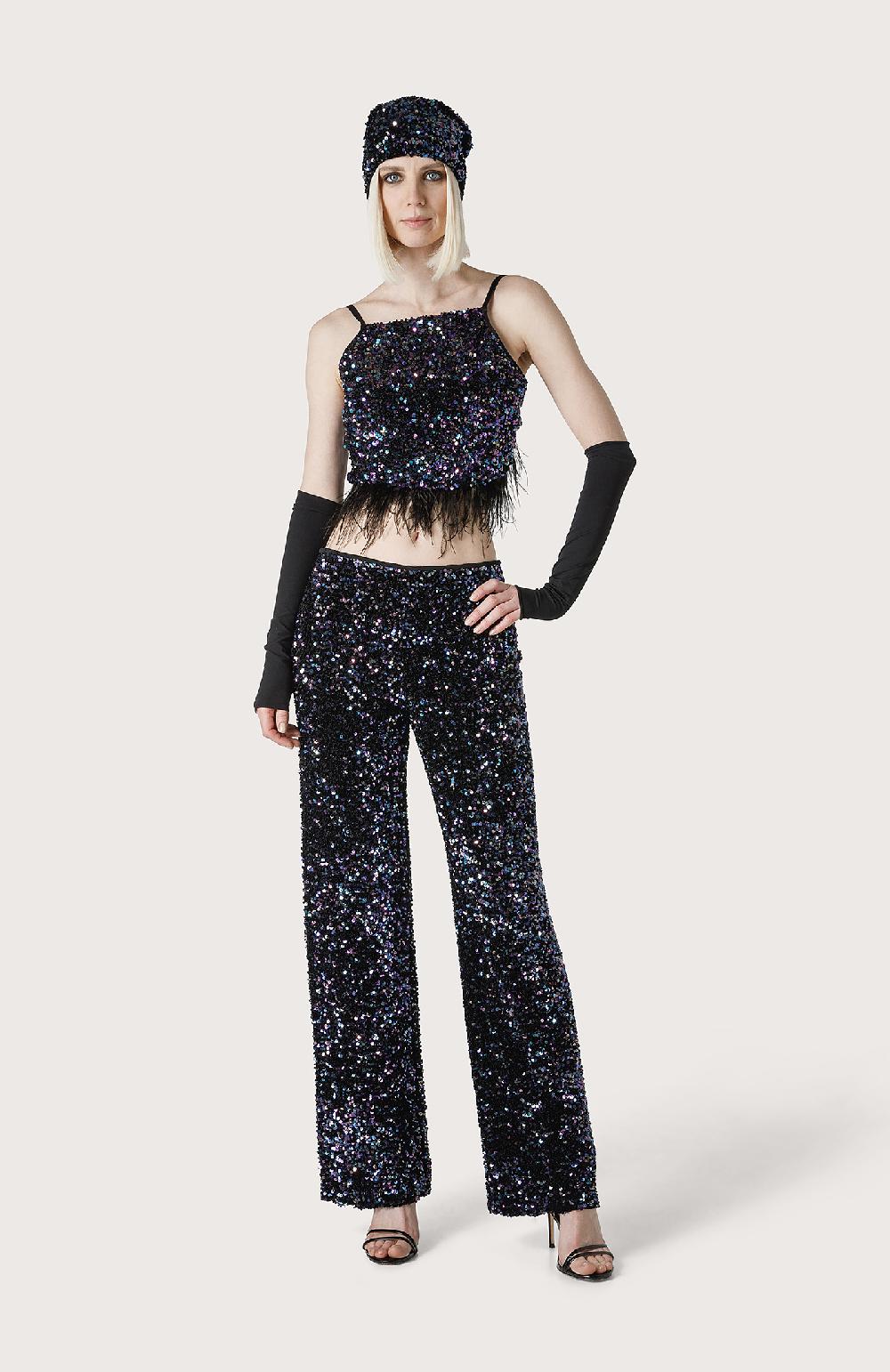 Seventy Berretto Total Paillettes - Col. Nero