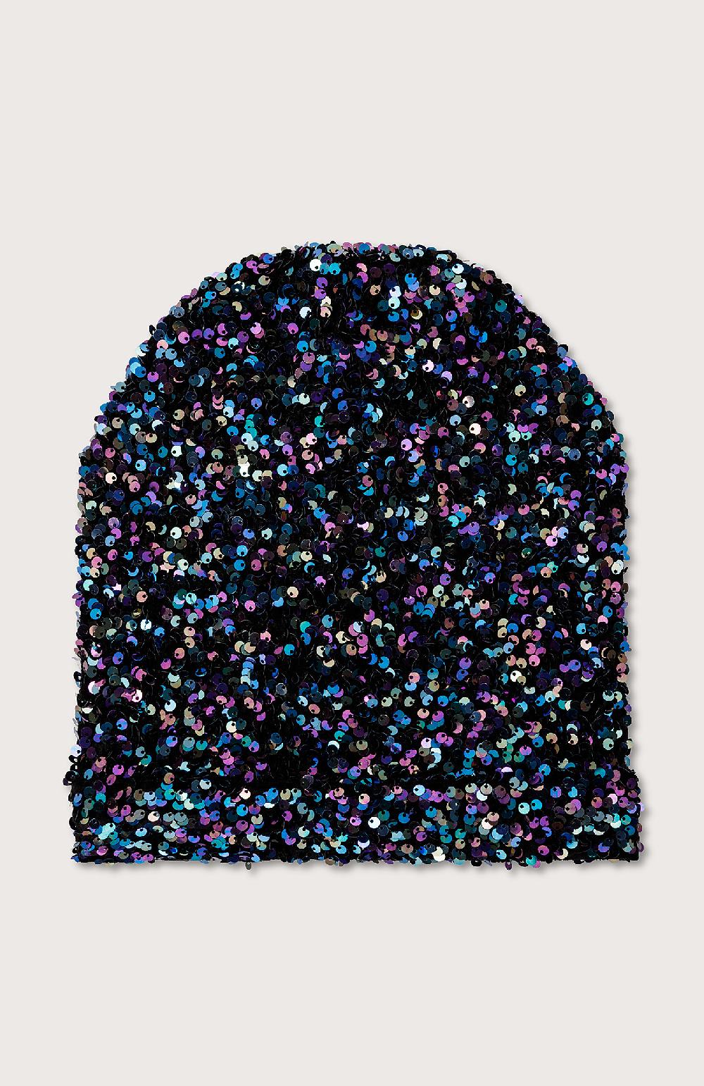 Seventy Berretto total paillettes - Col. Nero