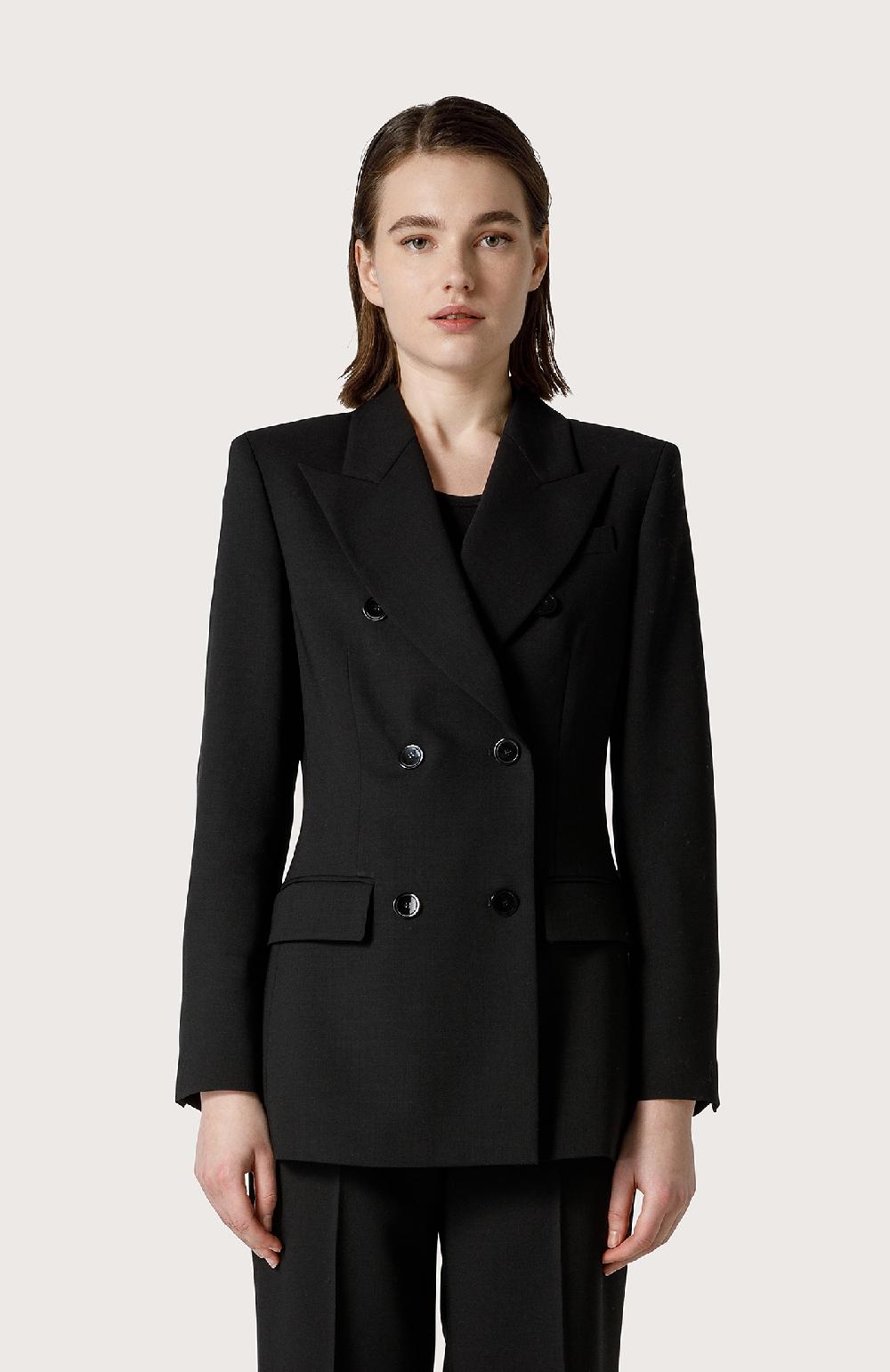 Seventy Blazer Doppio Petto In Pura Lana - Col. Nero