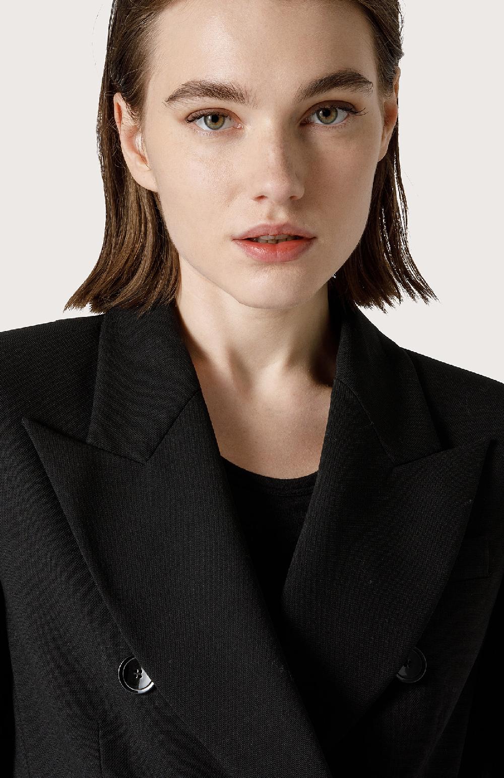 Seventy Blazer Doppio Petto In Pura Lana - Col. Nero