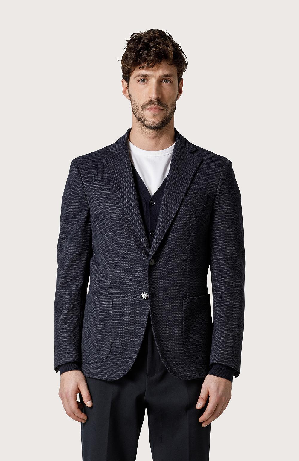 Seventy Blazer In Jersey - Col. Blu