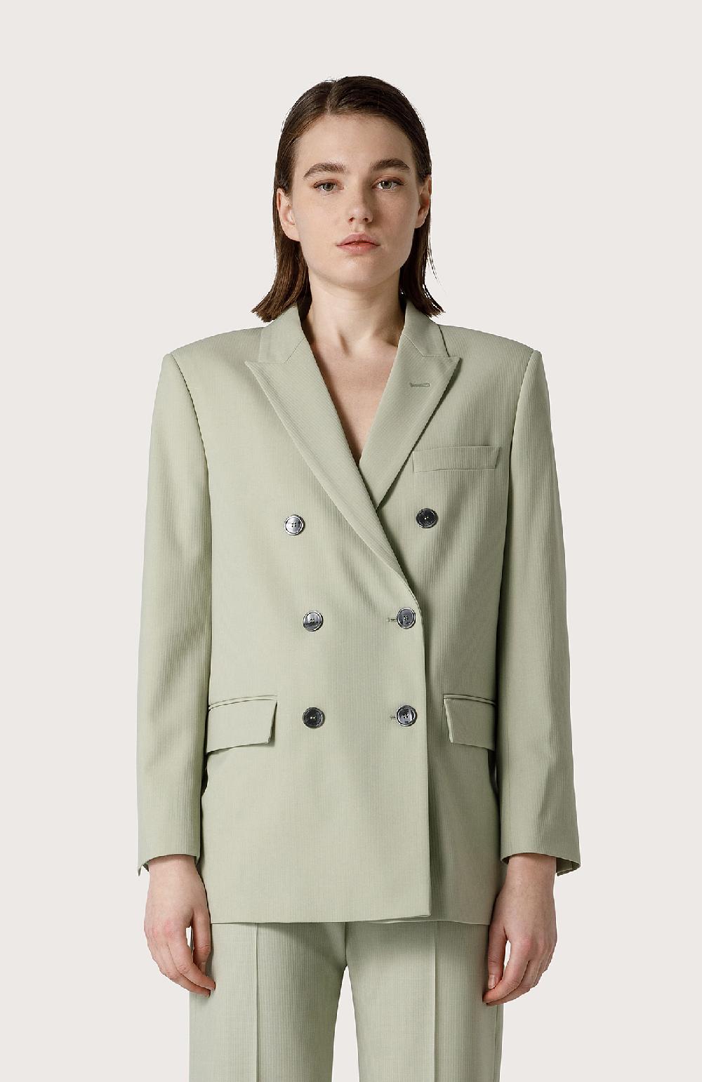 Seventy Blazer In Lana Stretch - Col. Verde