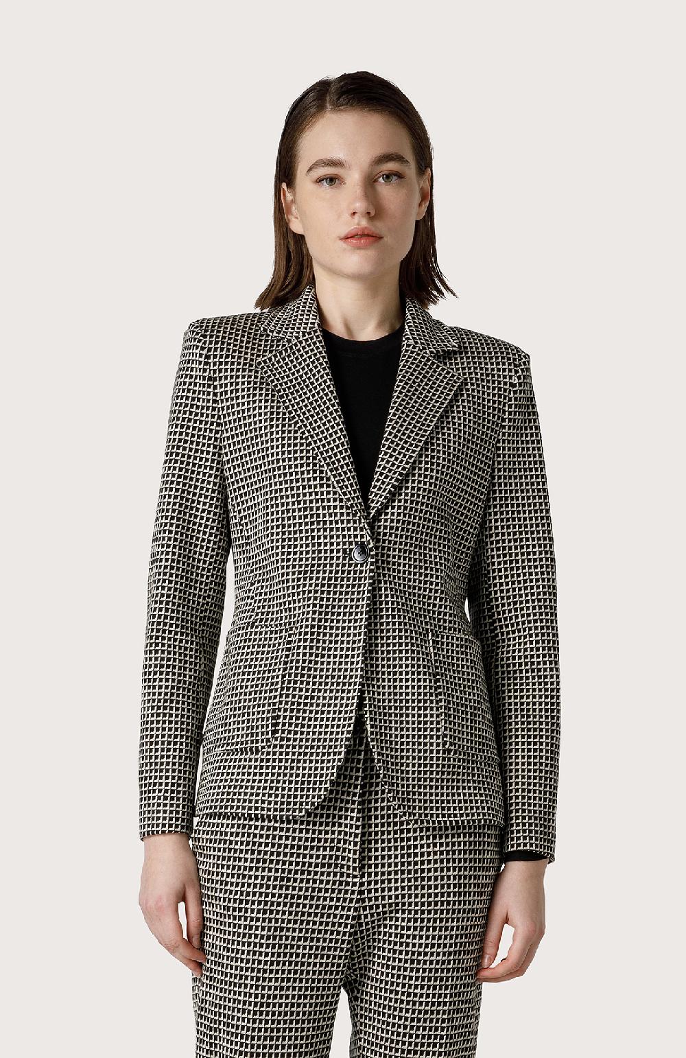 Seventy Blazer In Maglia Jacquard - Col. Nero