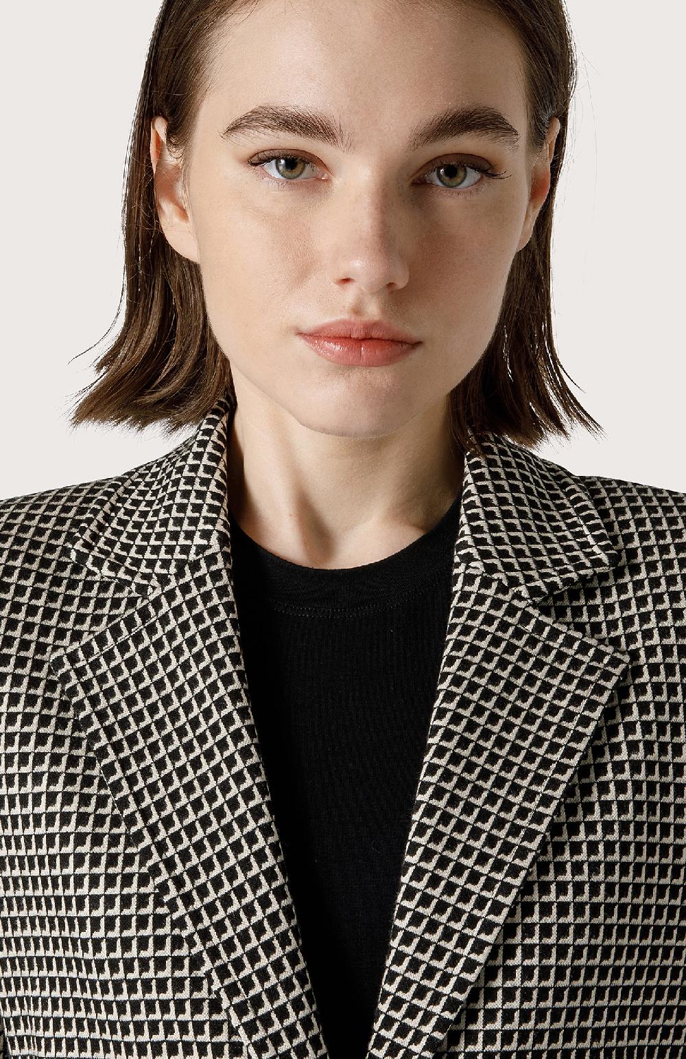 Seventy Blazer In Maglia Jacquard - Col. Nero