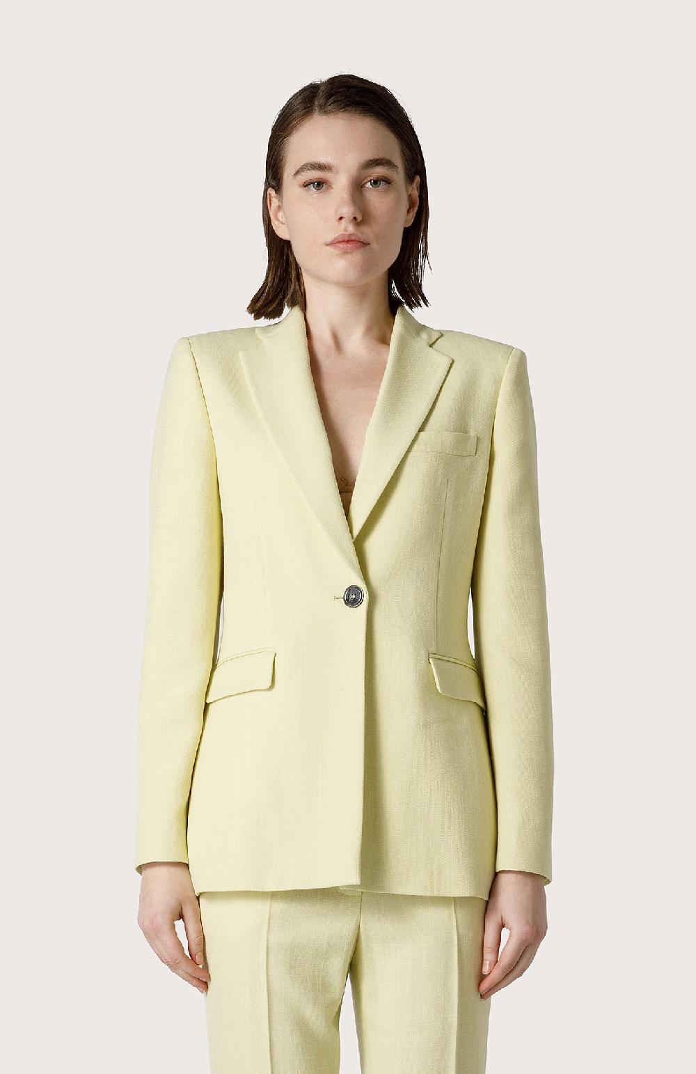 Seventy Blazer In Misto Lana - Col. Giallo