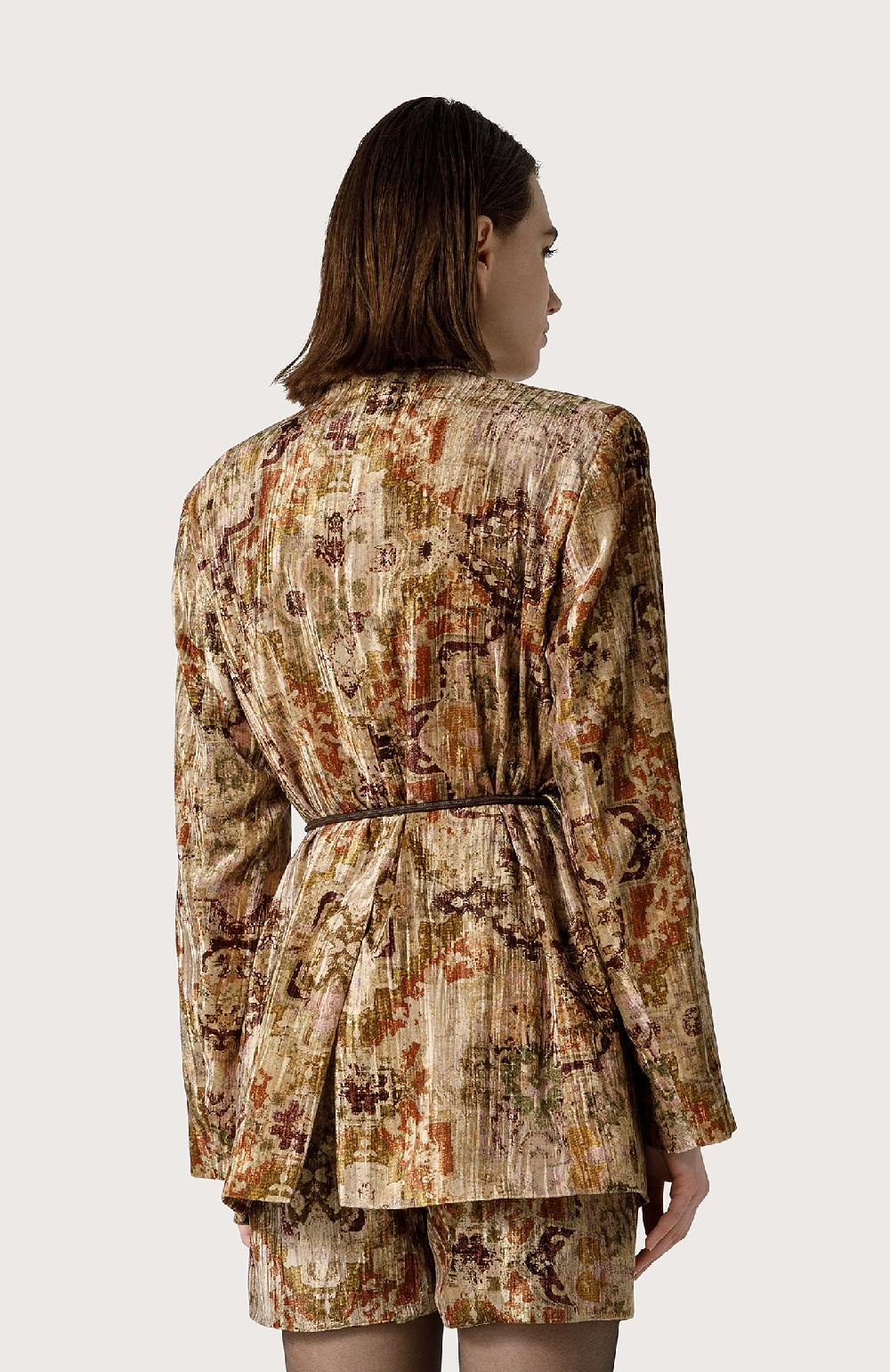 Seventy Blazer In Velluto Stampato - Col. Neutro