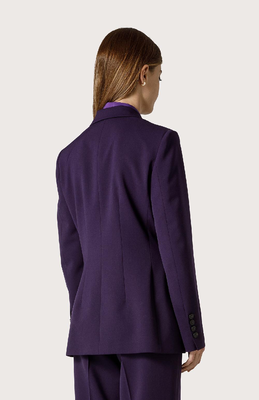 Seventy Blazer Monopetto In Lana Stretch - Col. Viola