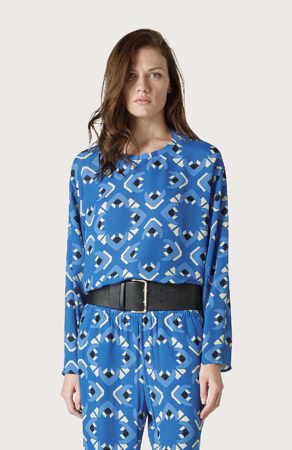 Seventy Blusa Classica A Girocollo - Col. Blu