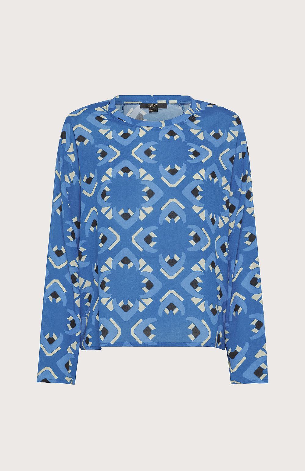 Seventy Blusa classica a girocollo - Col. Blu