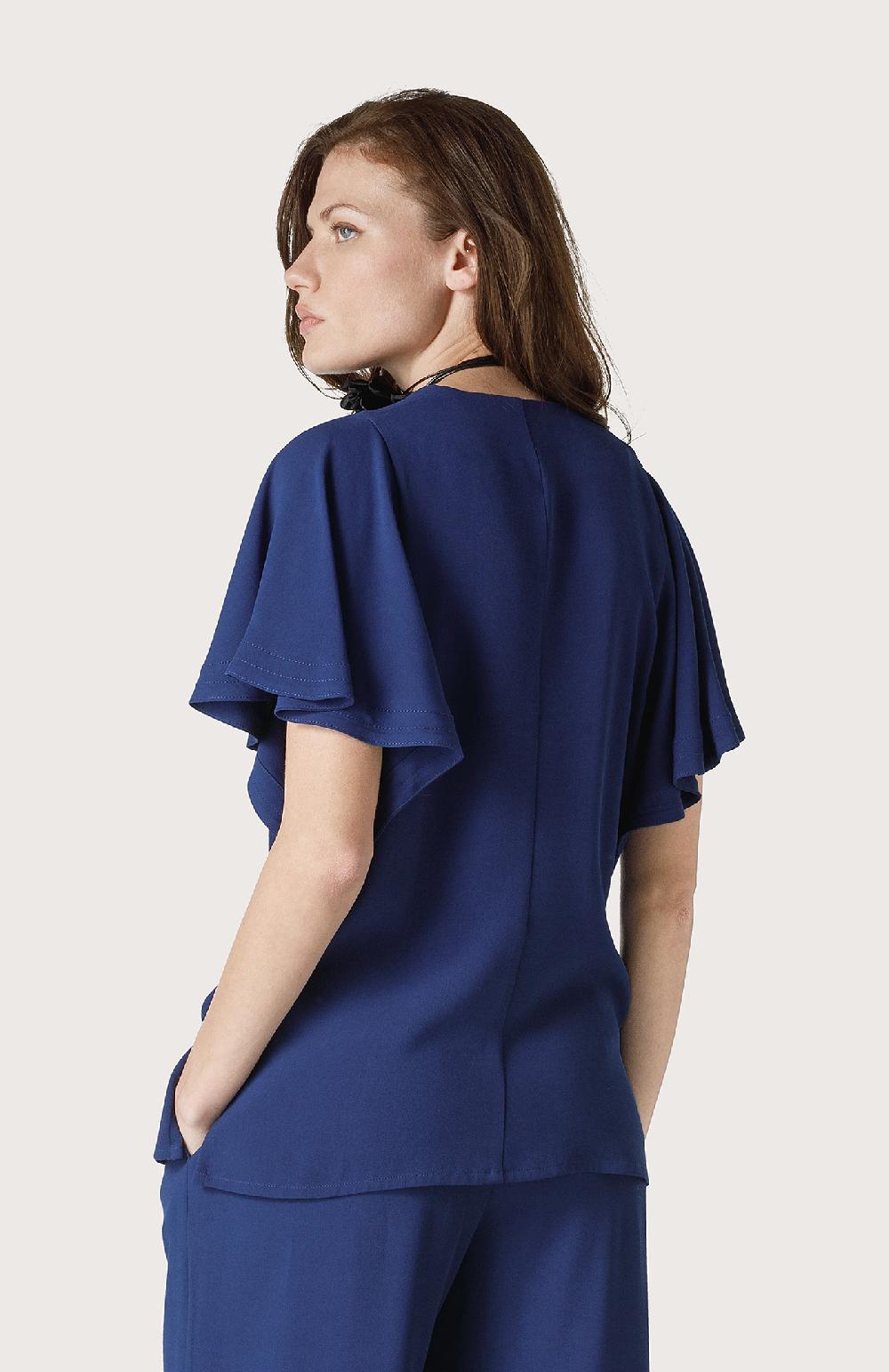 Seventy Camicetta A V Con Manica Corta - Col. Blu