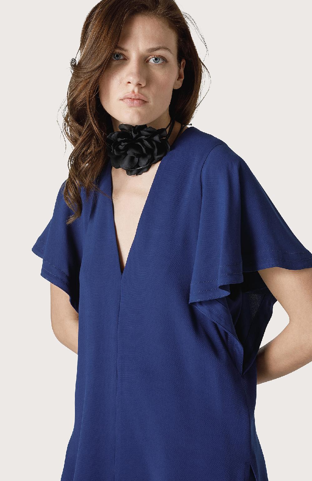 Seventy Camicetta A V Con Manica Corta - Col. Blu