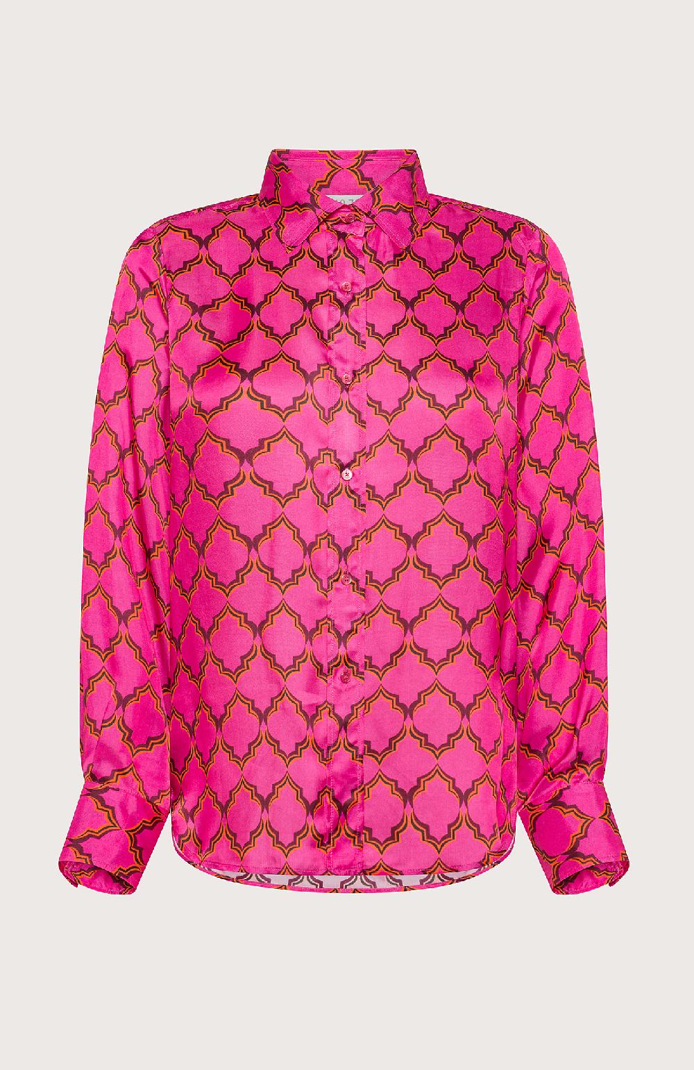 Seventy Camicia Classica Con Fantasia - Col. Rosa