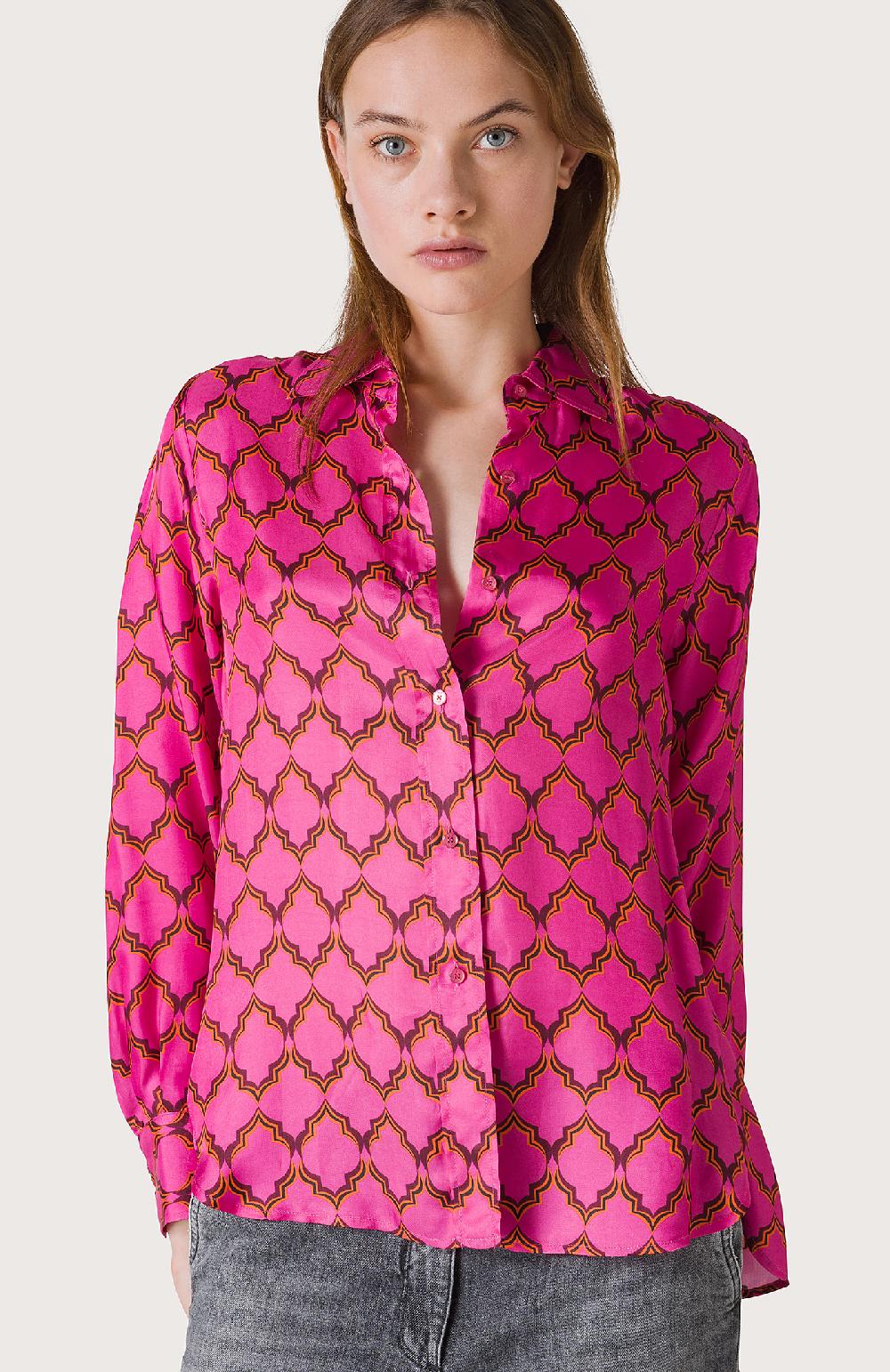 Seventy Camicia Classica Con Fantasia - Col. Rosa