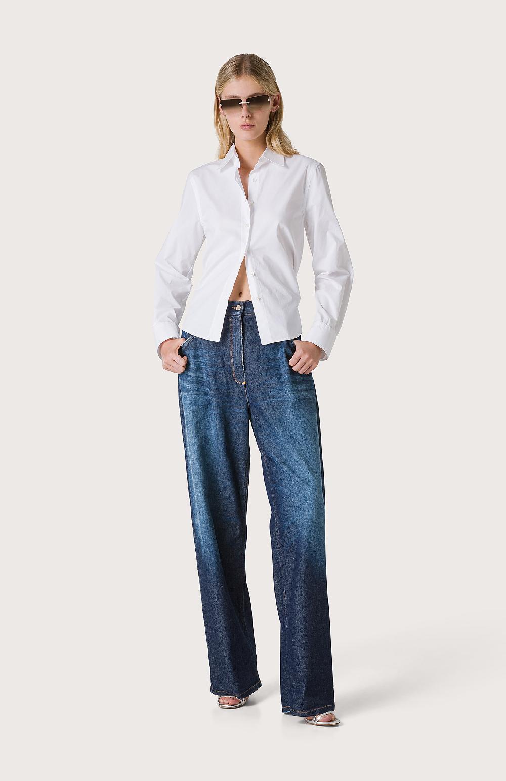 Seventy Camicia con collo alla francese - Col. Bianco