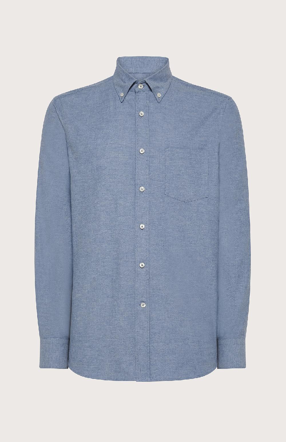 Seventy Camicia con collo button down - Col. Blu