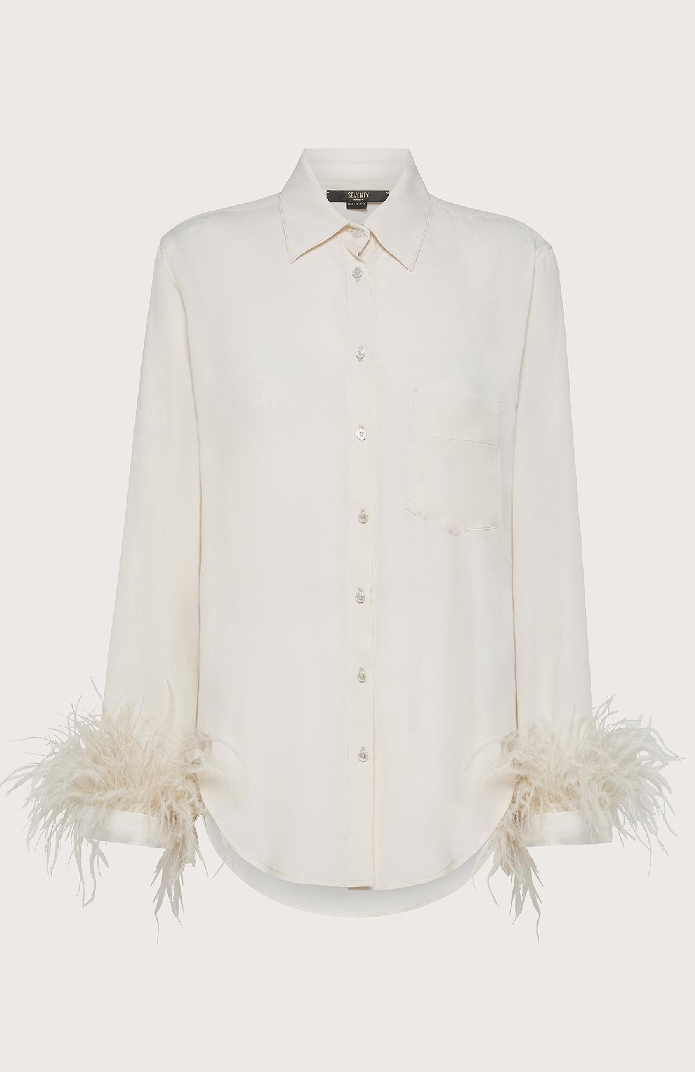 Seventy Camicia Con Piume - Col. Bianco