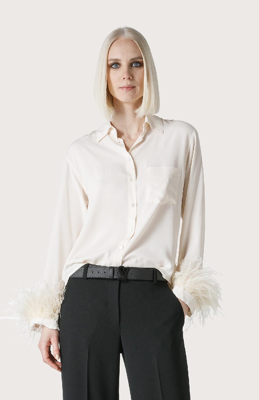Seventy Camicia Con Piume - Col. Bianco