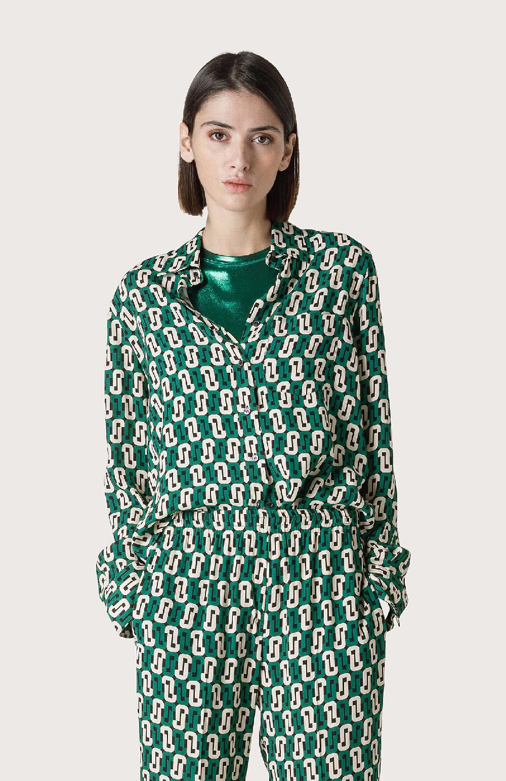 Seventy Camicia Design Maschile - Col. Verde