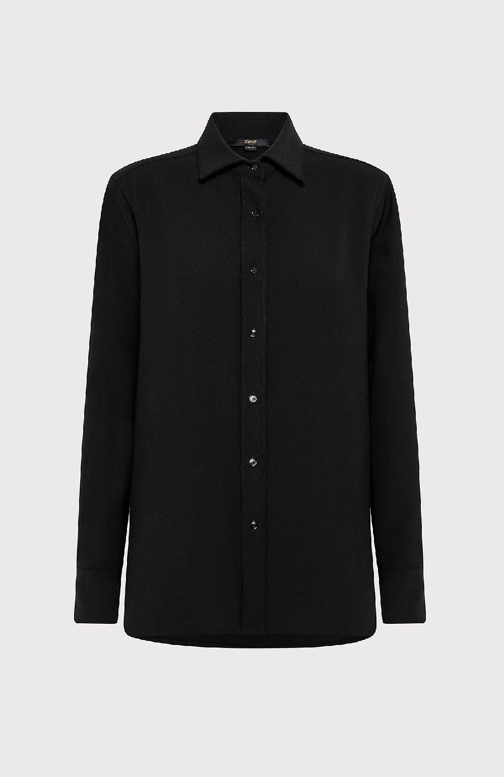 Seventy Camicia in cady stretch - Col. Nero