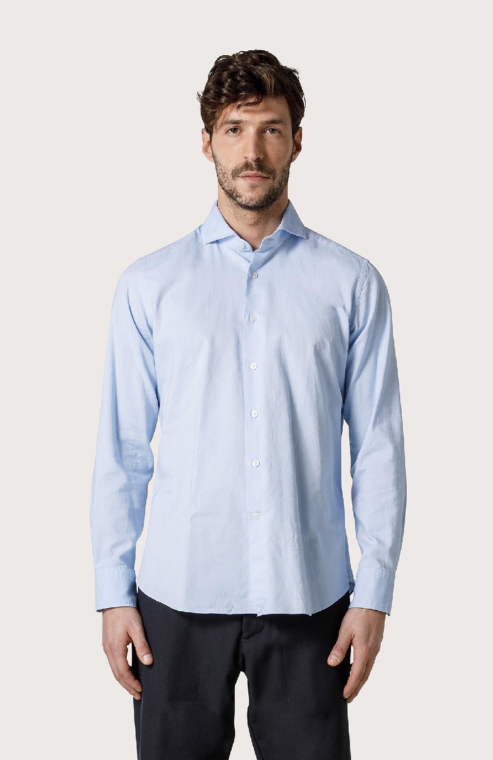 Seventy Camicia In Oxford - Col. Blu