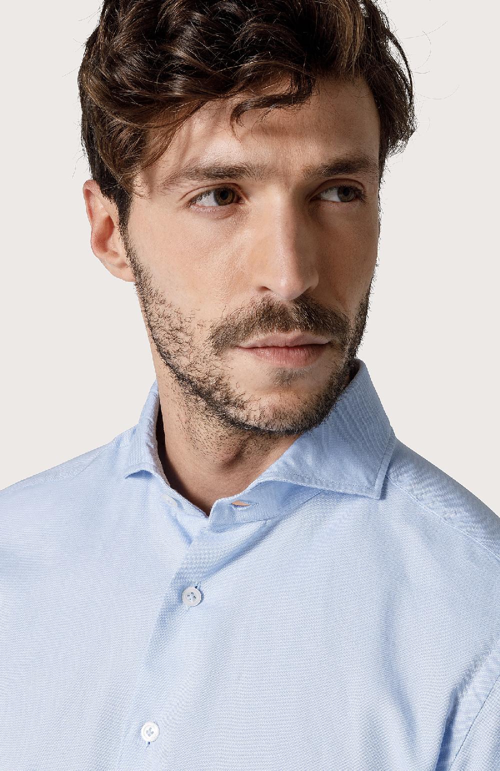 Seventy Camicia In Oxford - Col. Blu