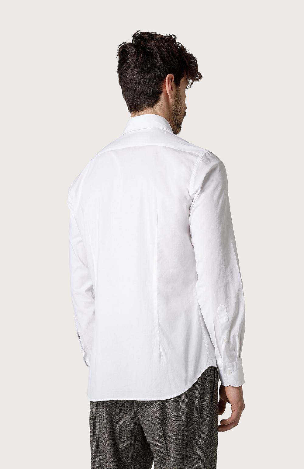 Seventy Camicia In Popeline Stretch - Col. Bianco