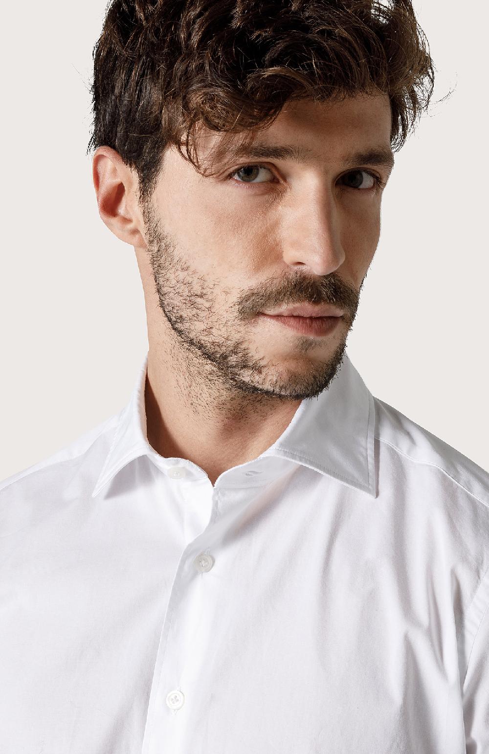 Seventy Camicia In Popeline Stretch - Col. Bianco