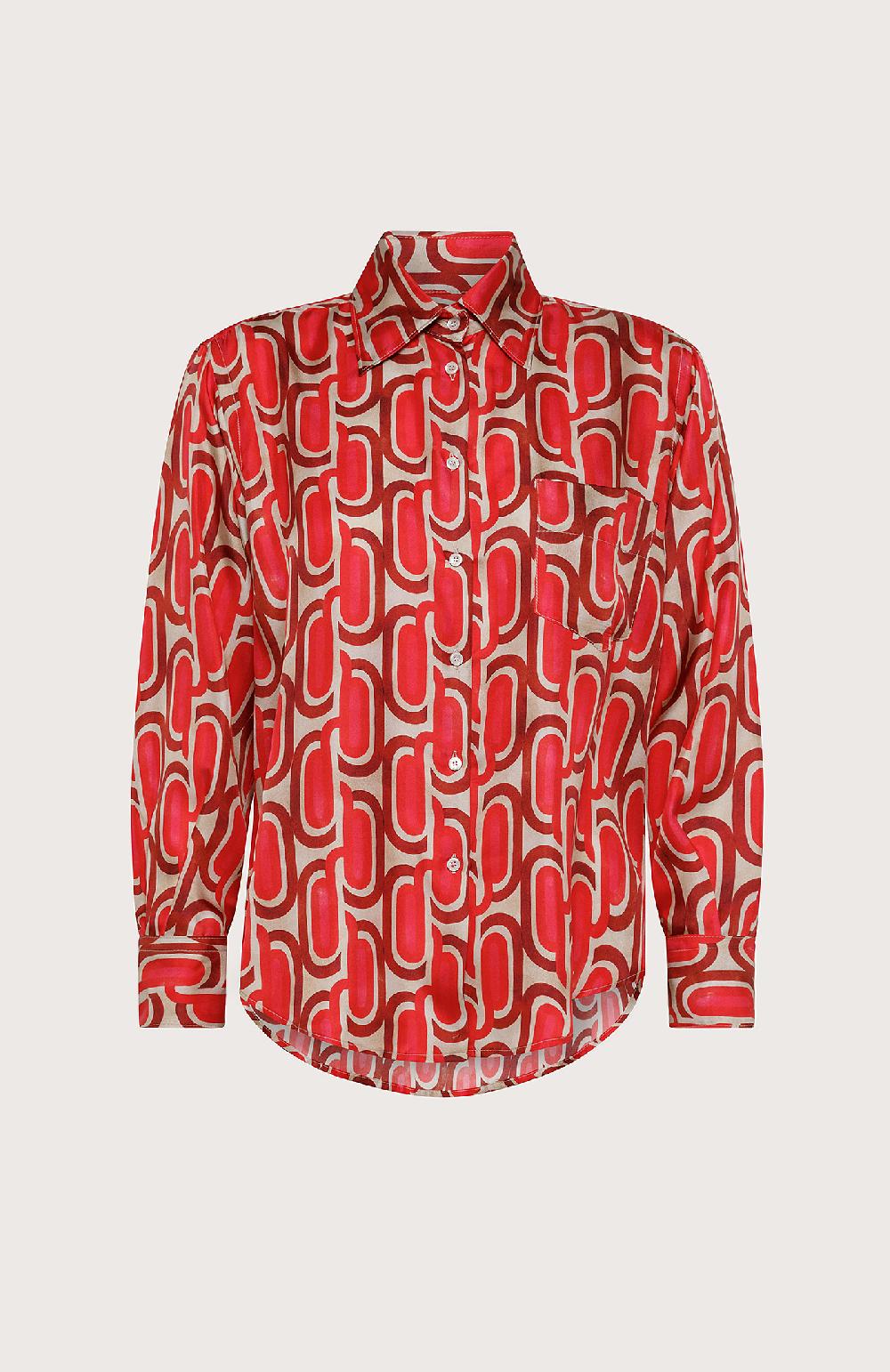 Seventy Camicia in twill di seta - Col. Rosa