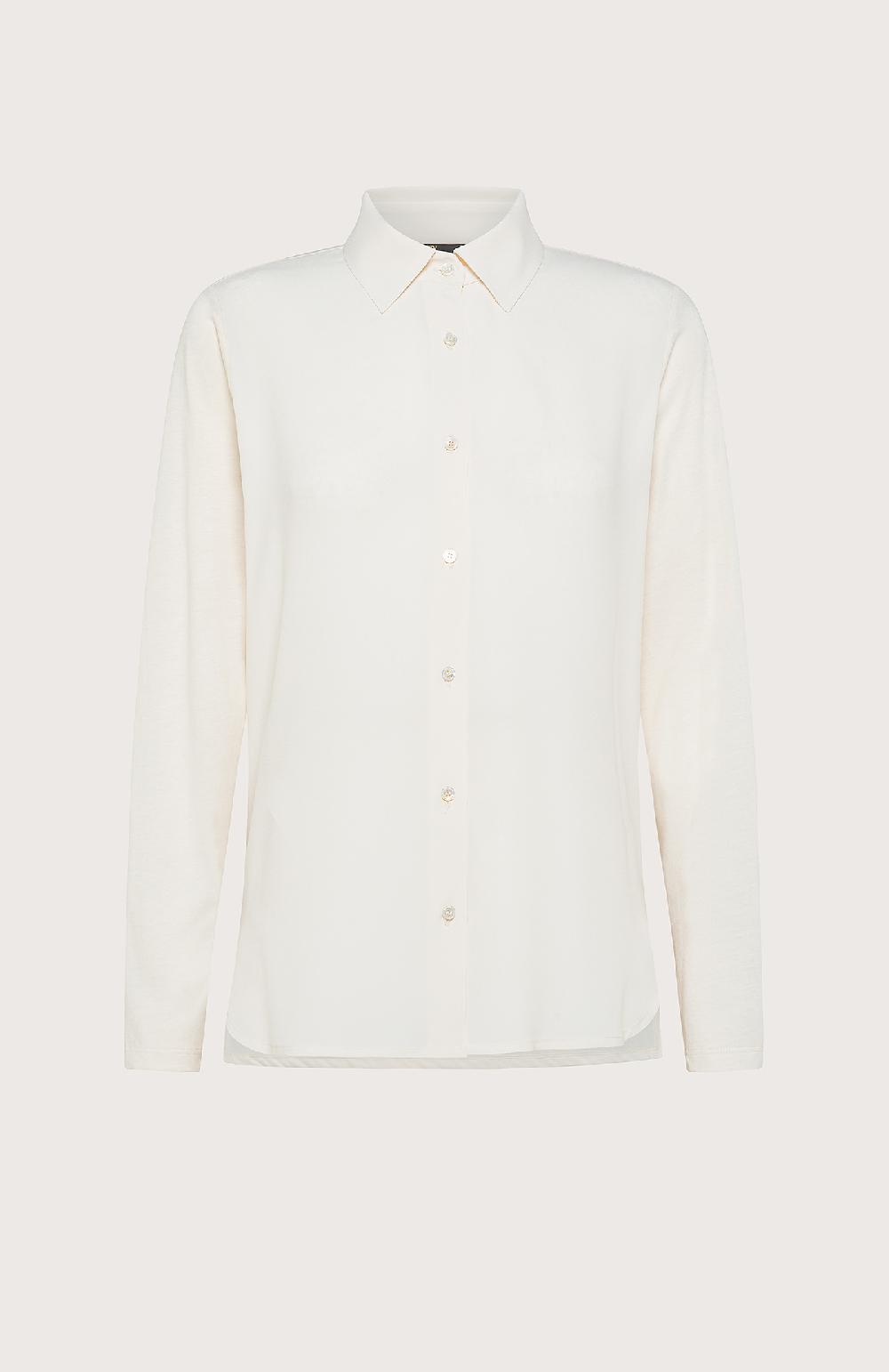 Seventy Camicia slim fit bi-materiale - Col. Neutro