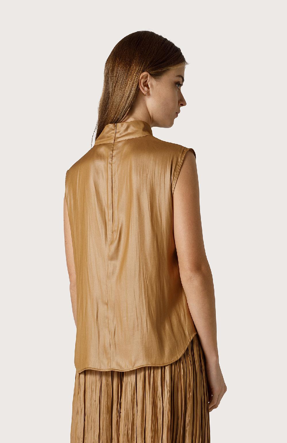 Seventy Camicia Smanicata Effetto Pelle - Col. Neutro