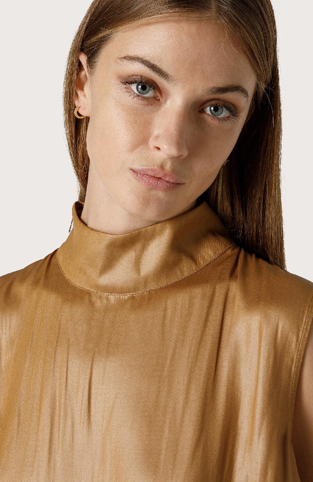 Seventy Camicia Smanicata Effetto Pelle - Col. Neutro