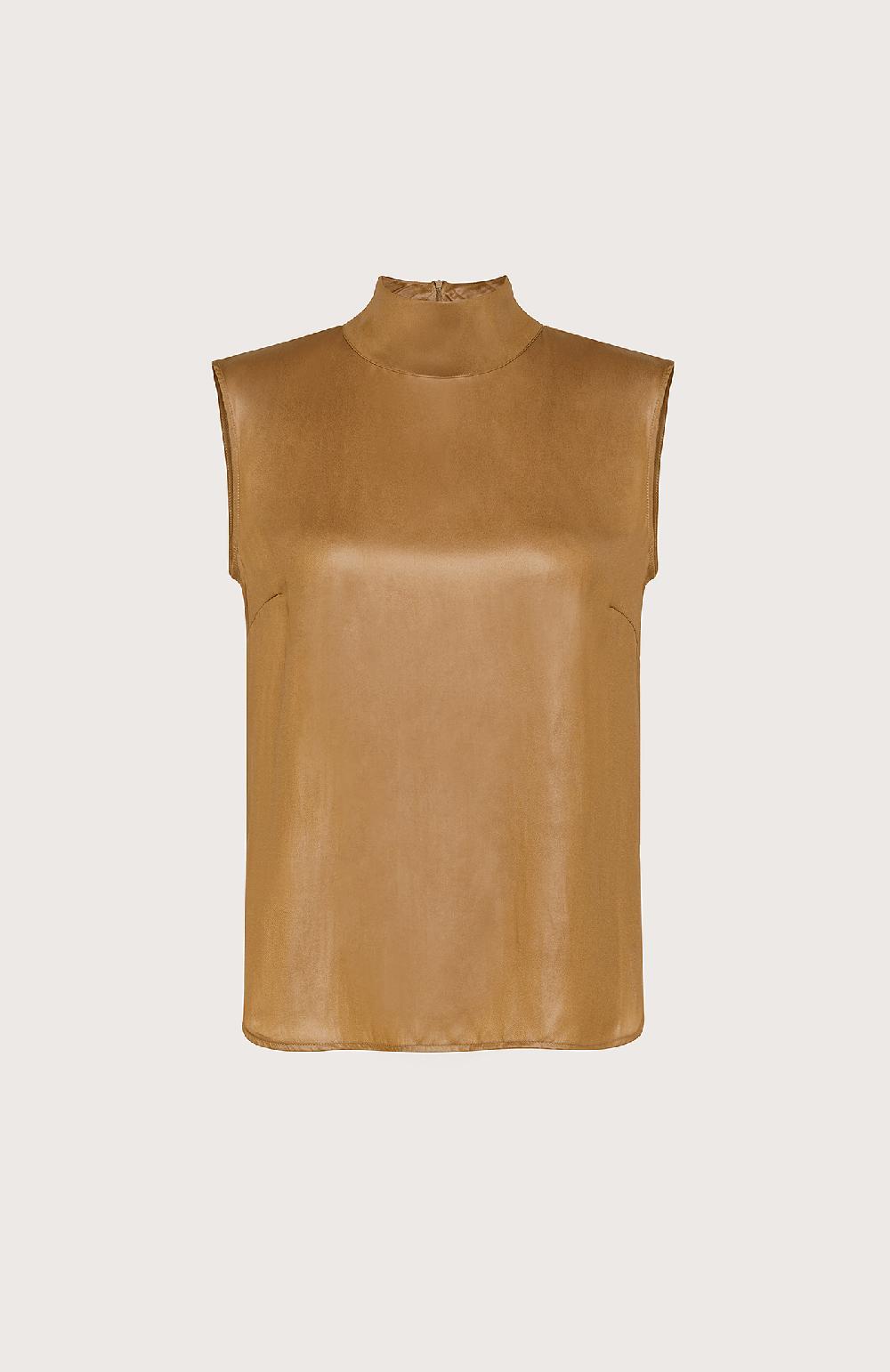 Seventy Camicia smanicata effetto pelle - Col. Neutro