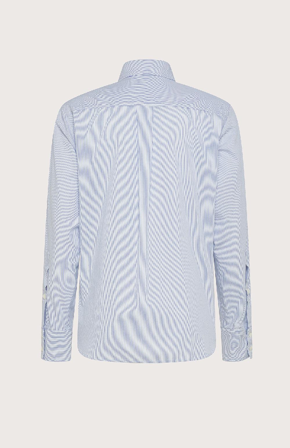 Seventy Camicia Taglio Corto A Righe - Col. Blu