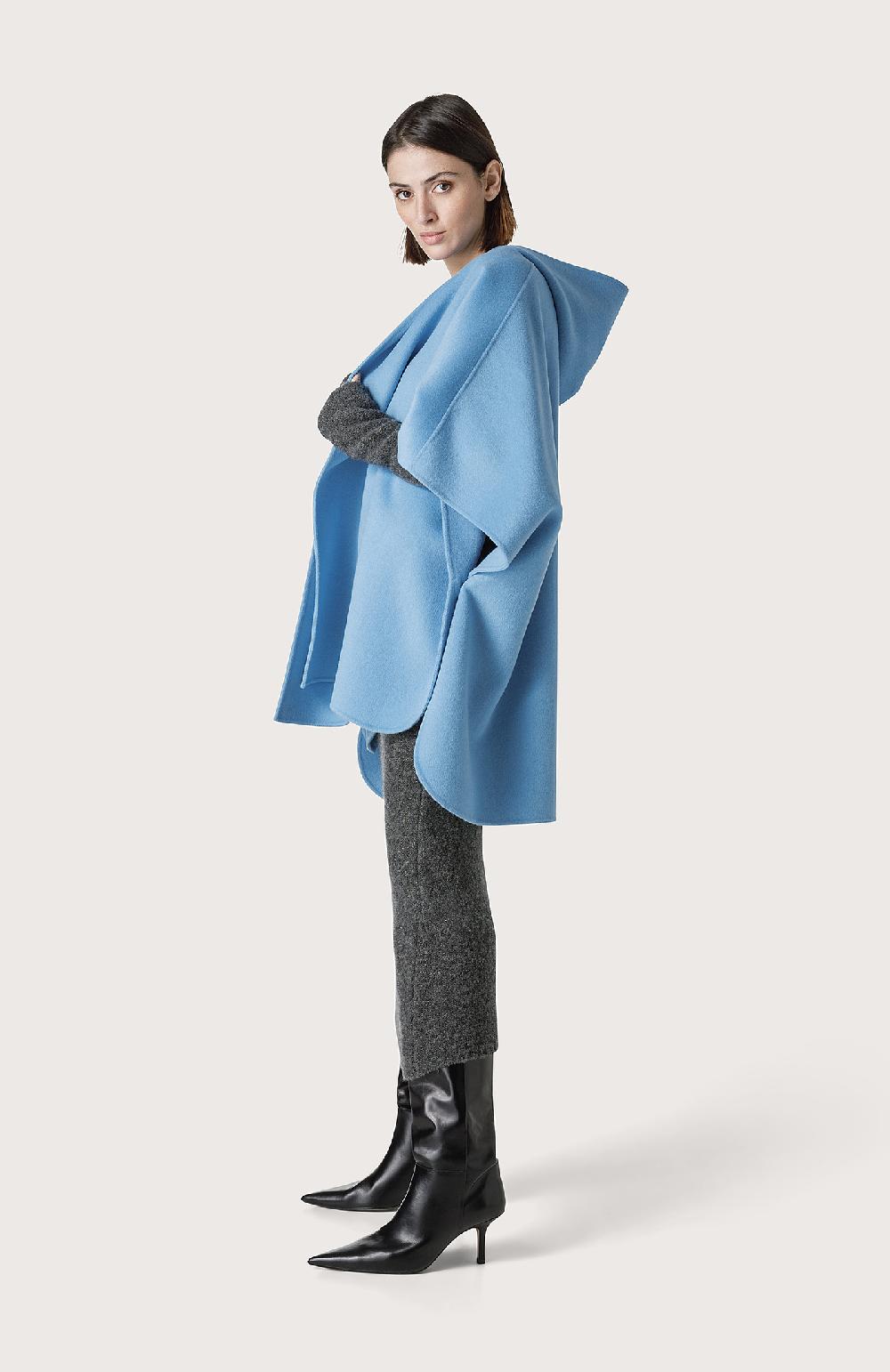 Seventy Cappa Con Collo A Scialle - Col. Blu