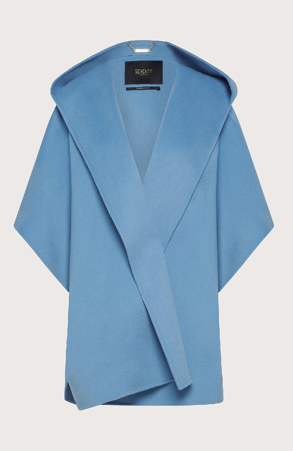 Seventy Cappa con collo a scialle - Col. Blu